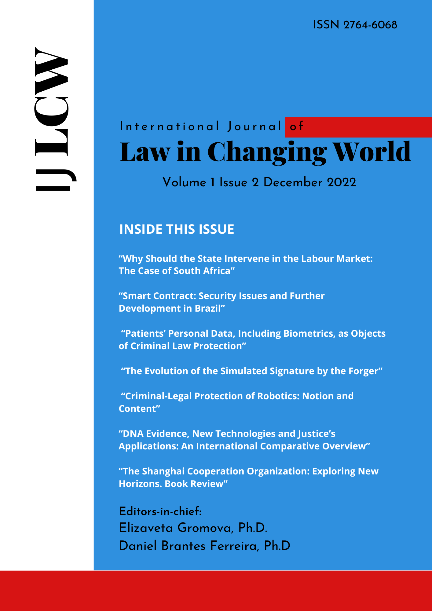 					View Vol. 1 No. 2 (2022): The International Journal of Law in Changing World Issue 2 2022
				